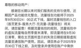 3元1GB的中国移动流量钱包将停止运营，曾是电商营销利器|界面新闻 · 科技