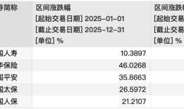2025年A股保险股盘点：指数涨超30%，新华保险表现居首|界面新闻