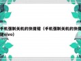 手机强制关机的快捷键（手机强制关机的快捷键vivo）