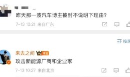 多个汽车博主被禁言，微博CEO：攻击新能源厂商和企业家|界面新闻 · 汽车