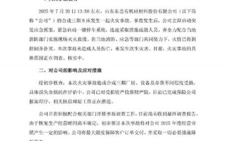 有机硅龙头东岳硅材发生火灾，将影响公司业绩|界面新闻 · 证券