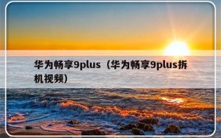 华为畅享9plus（华为畅享9plus拆机视频）