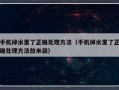 手机掉水里了正确处理方法（手机掉水里了正确处理方法放米袋）