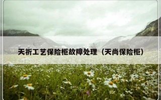 天祈工艺保险柜故障处理（天尚保险柜）