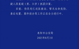 湖南耒阳发生故意伤害案件致2死3伤，警方通报|界面新闻 · 快讯